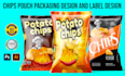 design food packaging design pouch label design