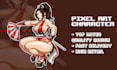 draw pixel art avatar or portrait for you in any expression