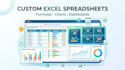 create custom excel spreadsheets with formulas charts and dashboards