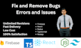 create, modify and bug fix in any react js, redux, node js and firebase website