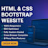 convert your figma web design into html, css, js  react js website