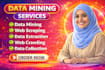 do data mining, web scraping, data extraction, web crawling, data collection