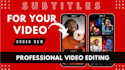 create an srt file to subtitle your video in hindi