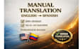 manually translate english to spanish professionally