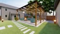 design backyard, garden, patio, pool, landscape, renovations