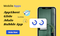 develop a mobile app using appsheet glide adalo bubble
