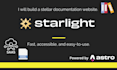 create a stellar starlight documentation site