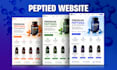 build fda compliant peptide website or supplement website, peptide store design