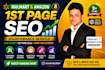 do walmart and amazon SEO in 1st page maintenance