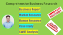 do comprehensive business research and essay