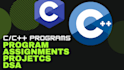 c cpp projects, assignments, application and data structure and algorithms