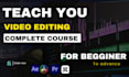 teach video editing in any software  via zoom