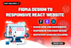 convert figma to react js, PSD to react with tailwind CSS