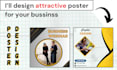 design high class posters and flayers for your business