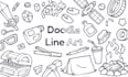 create doodle line art illustration