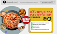 design bakery bread pastry cake baking doughnut muffins croissants pizza website