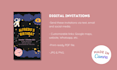 create custom printable and digital invitation designs