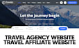 design travel website travel affiliate website vacation website