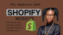 improve, edit shopify theme error, fix bug update all store problem SEO
