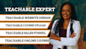 do teachable website,teachable sales funnel, online course,kajabi course website