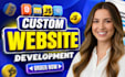 do website development as full stack web developer, front end, backend developer