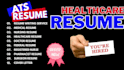 professional ats resume, medical resume writing, healthcare nursing resume