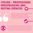 proofreading italian texts native italian