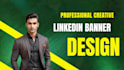 design a professional linkedin banner