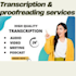 transcribe audio to text and do video transcription