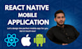 develop react native mobile app on ios and android using react native app