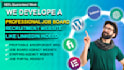 develop a professional job board, recruitment website like linkedin indeed