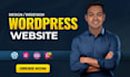 create landing page and complete wordpress website