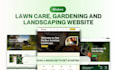 design landcaping, lawncare website, snow removal, gardening website