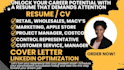 write retail resume, purchasing manager, salesperson, operation specialist, CV