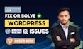 fix wordpress bugs, errors, responsive issues, and broken websites