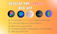 develop PHP laravel web application, figma to frontend