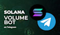 create telegram solana volume bot