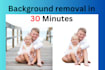 remove background from images, white and transparent image