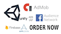 integrate admob, facebook, unity ads in unity game