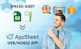 create powerful simple apps with appsheet