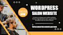 professional salon website, modern and responsive