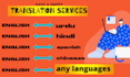 expert english to any language translation services
