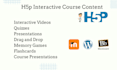 create h5p content and integration with moodle, wordpress etc