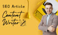 do SEO article writing blog post writing content writing