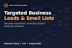 build a targeted business leads and email list