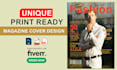 design professional magazine cover