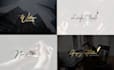 design handwritten, signature, scripted, cursive logo