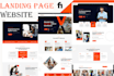 landing page website design using HTML CSS
