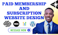 design squarespace membership and subscription website build squarespace website