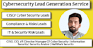 do cybersecurity lead generation, cybersecurity leads, ciso leads, cio leads